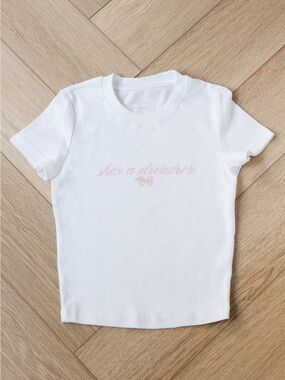 Wild rina She’s A Dreamer Baby Tee XS